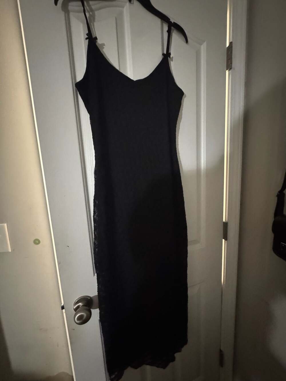 Wild Fable Cami Dress Size M Black Lace Maxi Slip